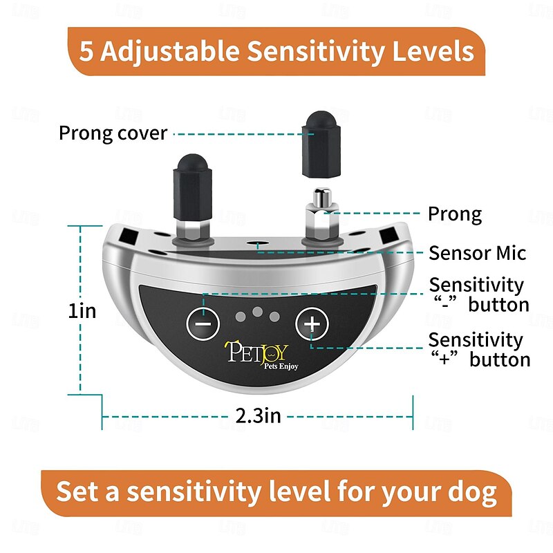 Bark Collar for Dogs Automatic Barking Collars 2 Pack Anti Barking Shock Collar No Bark Collars for Small Medium Large Dogs with Beep & Shock IP67 Waterproof4