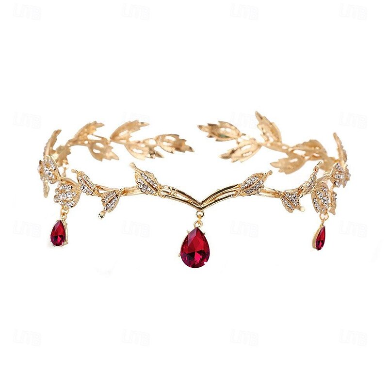 Bride's Forehead Decoration Eyebrow Center Pendant Water Diamond Wedding Headwear Alloy Colored Diamond Hair Hoop Crown Bride's Crystal Jewelry4