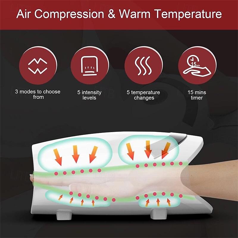 Hand Massager with Compression & Heating - Mothers Day Gifts for Mom from DaughterCordless Electric Massagers Gifts for Women Men Her Him Mom BoyfriendBirthday Gifts for Women4