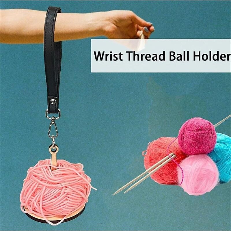 2 Pcs Portable Wrist Yarn Holder Portable Wrist Frame To Prevent Yarn Entanglement And Misalignment