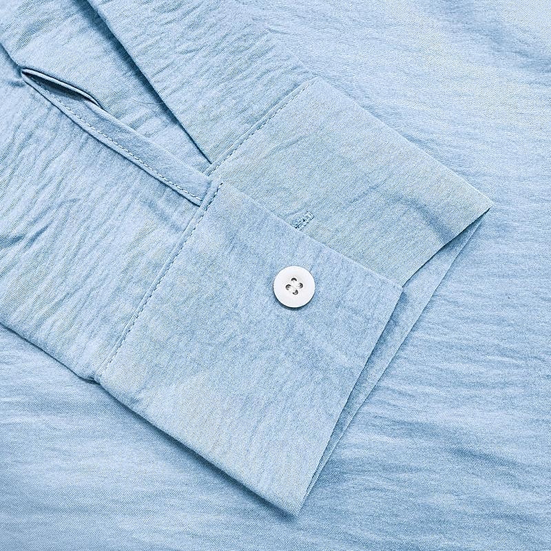 Men's Shirt Linen Shirt White Cotton Shirt Summer Shirt Beach Shirt Cotton Linen Shirt Plain Vacation Hawaiian Black White Pink Blue Long Sleeve Turndown Spring &  Fall Clothing Apparel Button-Down3