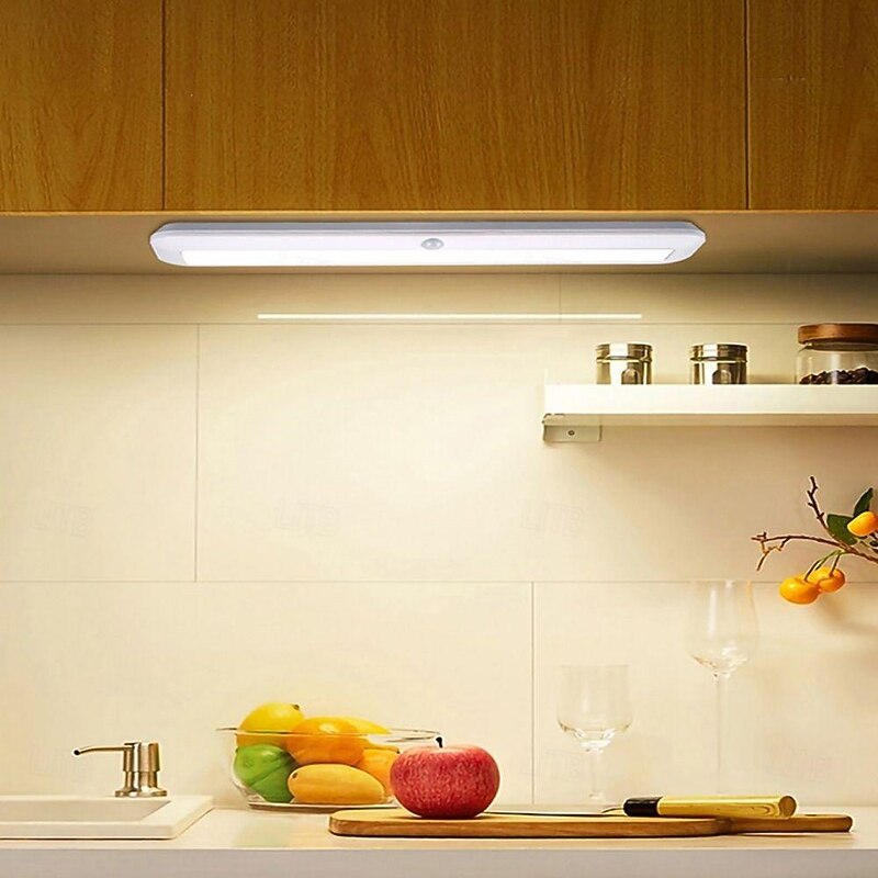 Smart Under Cabinet Light Human Body Induction Magnetic Suction Strip Small Night Light Bedside Corridor Light Cabinet Rechargeable Wardrobe Wine Cabinet Atmosphere Light2
