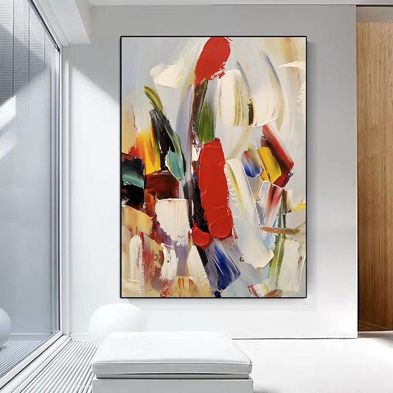 colorful canvas art painting hand painted modern abstract art acrylic  painting hand painted wall art abstract pattle knife painting oversized wall art canvas large wall art paintings4