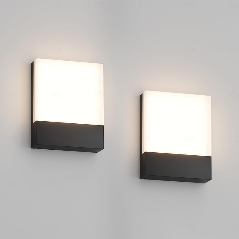 Led Wall Lamp, Living Room Acrylic Decor Light Fixture, Bedroom Bedside Hallway Headboard Lamps, Warm White Home Decor Wall Wash Lights,Warm White IP65 85-265V2