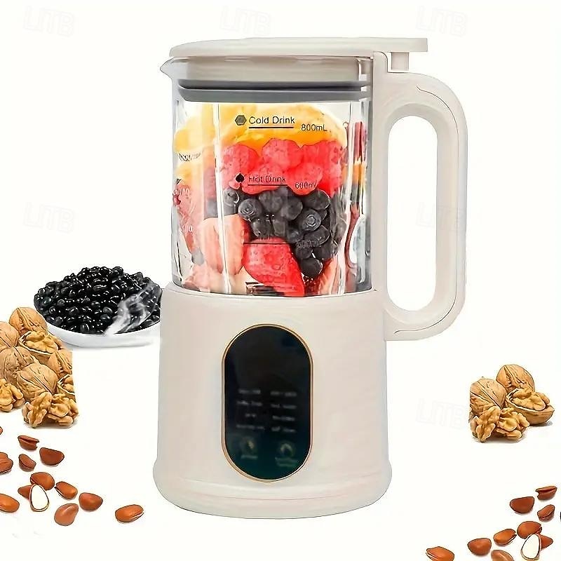 Efficient 800ml 9-In-1 Soy Milk Maker - Quick Easy Home Use Digital Display Time Reservation Auto-Cleaning2