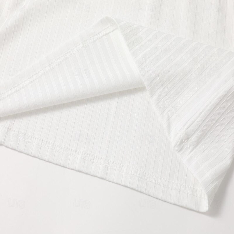 Men's Polo Muscle Shirt Business Casual Classic Short Sleeve Fashion Solid Color Stripes Buttons Summer Spring Slim Fit White Yellow Grey Polo2