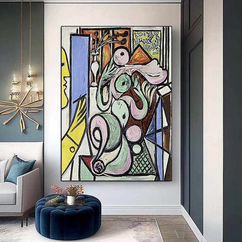 Pablo Picasso The Painter oil painting hand painted Guernica Oil Painting On Canvas by Pablo Picasso/ Museum Quality/ 100% Hand-painted