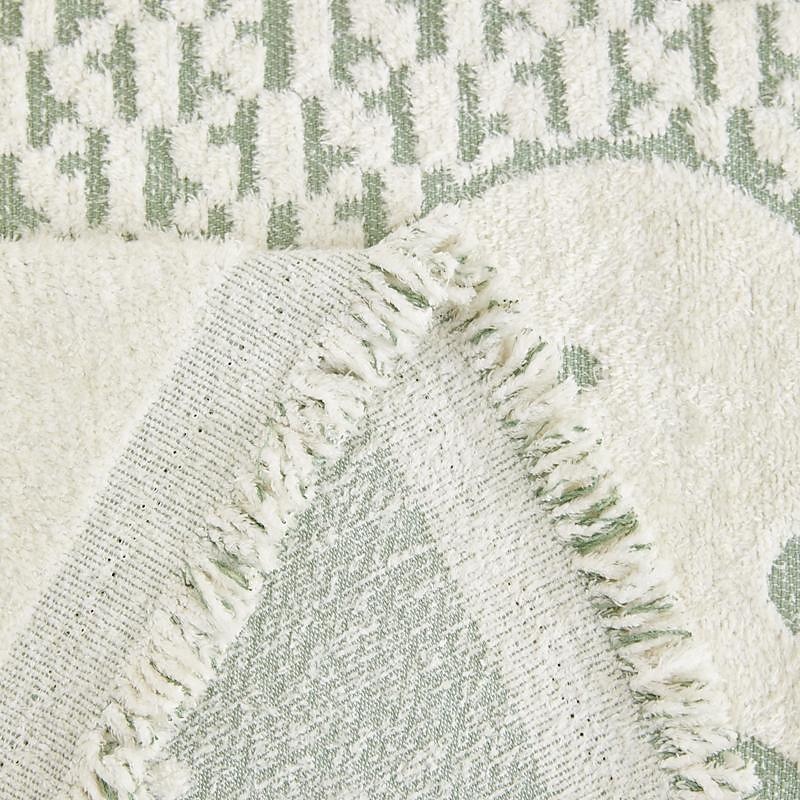 Sage Green Throw Blankets for Couch and Bed, Soft Cozy Sofa Cover Chenille Blanket with Tassel ,Decorative Blankets and Throws, Floral Jacquard Blanket for Funiture Protection3