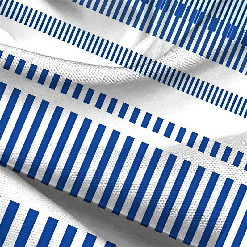 Men's Stripe Geometric Pattern Geometry Printed Shirts Long Sleeve Business Casual Street Wear to work Daily Wear Spring & Summer Turndown Print Button-Down Blue Purple3