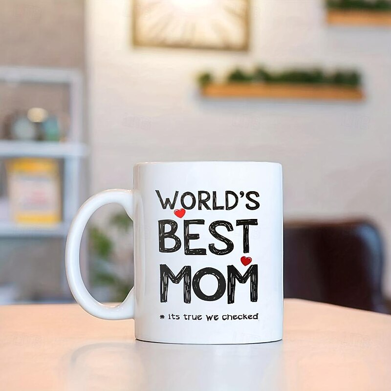 1pc Mother's Day Mugs Celebrate Mom With This Special 11oz Ceramic Coffee Mug - Perfect For Birthdays Mother's Day !4