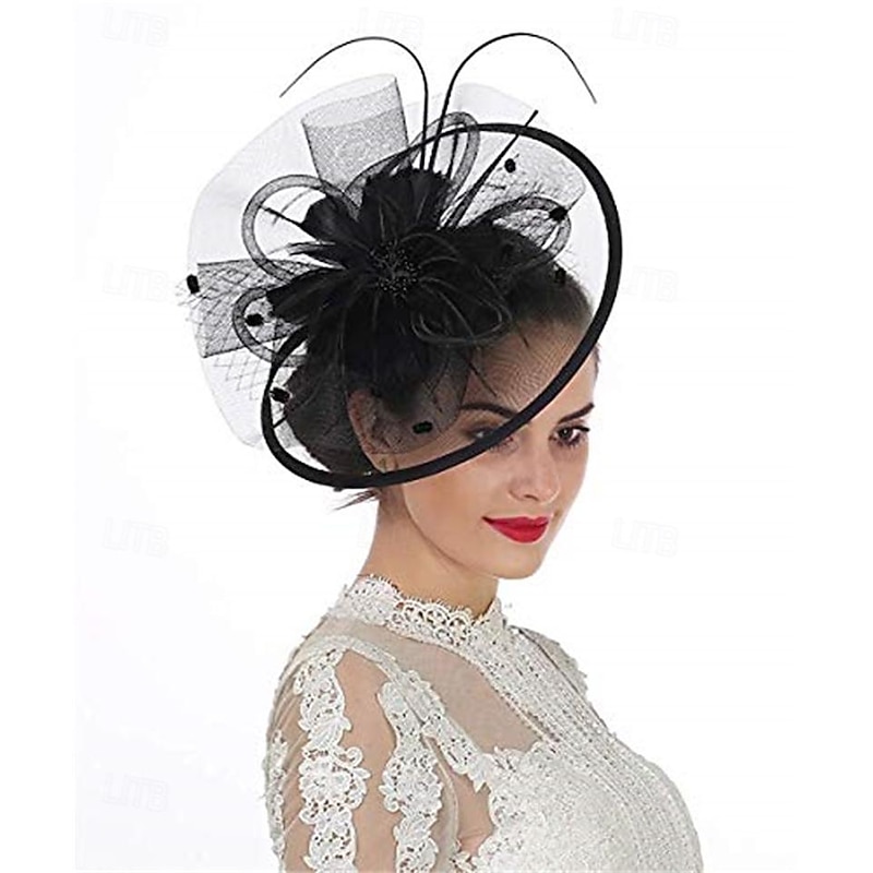 Retro Vintage 1950s 1920s Fascinators Hat Veil Headband Bridal Fancy Dress Women's Carnival Masquerade Event / Party Bachelorette Party Adults Headwear2