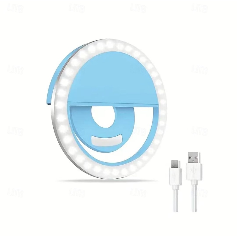 3.4" USB Powered Ring Multi-Functional Fill Light with Clip Photography Whitening Light Artifact Large Aperture Live Streaming Beauty Adjustable High-Definition2