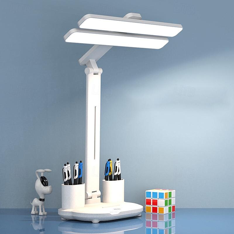 Eye Protection Desk Lamp Led Fan Foldable Charging Learning Student Dormitory Intelligent Desk Lamp Bedroom Reading Desk Desk Desk Lamp2