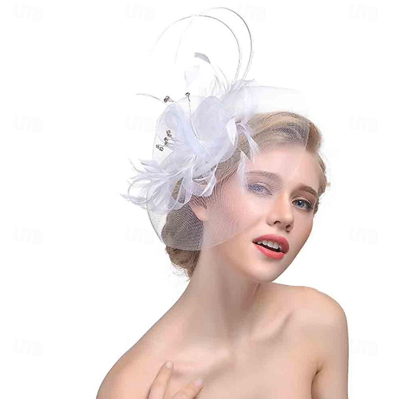 Fascinators Kentucky Derby Hat Headwear Organza Fedora Hat Top Hat Veil Hat Horse Race Cocktail Elegant Vintage With Feather Bows Headpiece Headwear4