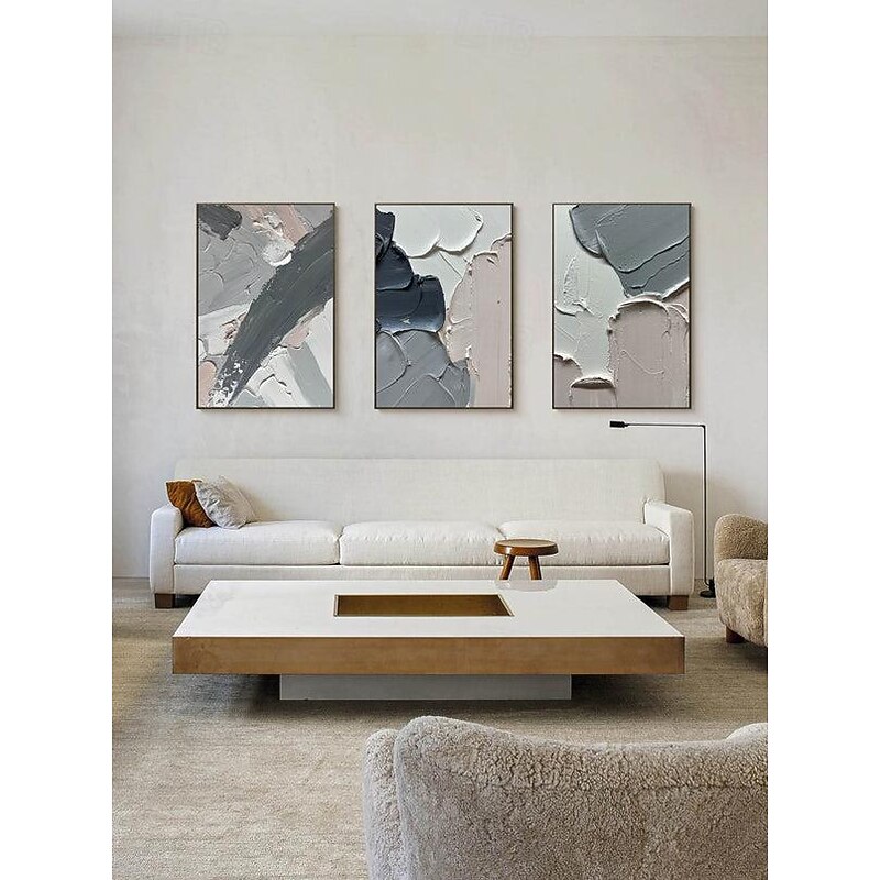 Neutral Textured Painting handpainted Beige Abstract Painting handmade Beige 3D Texture Art Gray Minimalist painting Wall Art Large Abstract oil painting Canvas Art Painting3