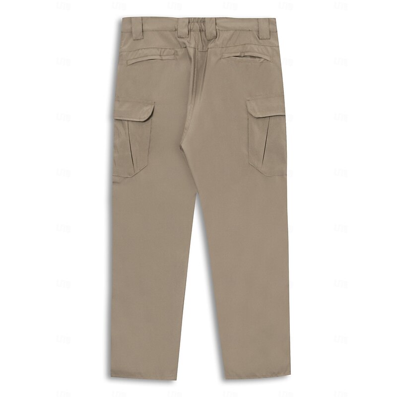 Men's Cargo Pants Cargo Trousers Tactical Pants Buttons Multi Pocket Plain Wearable Casual Daily Holiday Sports Fashion Black Khaki4