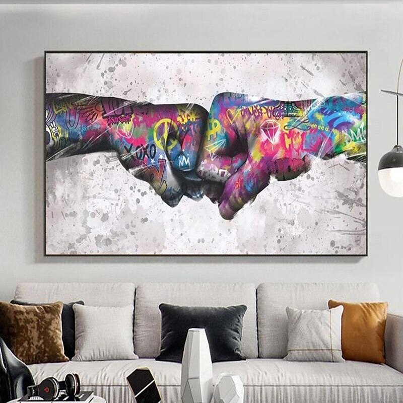 Handmade pop  art oil painting street art painting Hand Painted Wall Art Modern Abstract Street Art painting Home Decoration Decor Rolled Canvas No Frame Unstretched3