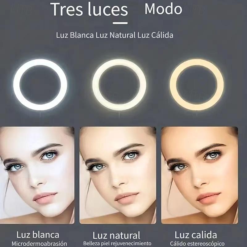 10" 26cm Fill Light with Tripod Live Broadcast Ring Light 10 Bightness Level for Selfie Photography and Beauty2