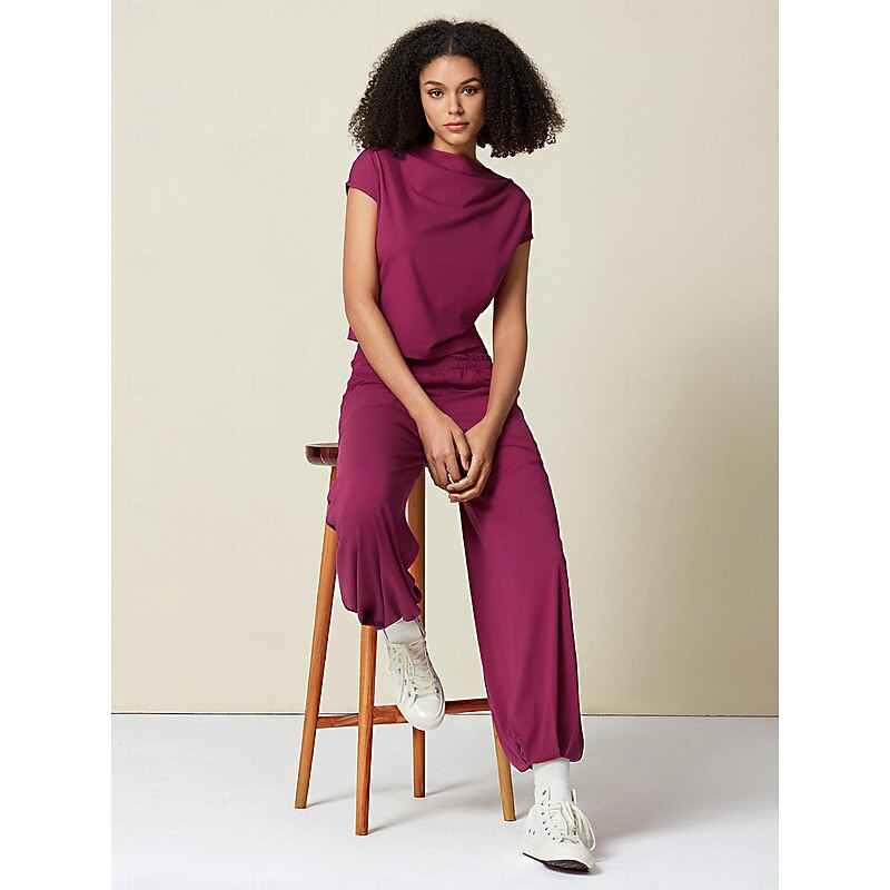 Reversible Cap Sleeve Athleisure Top2