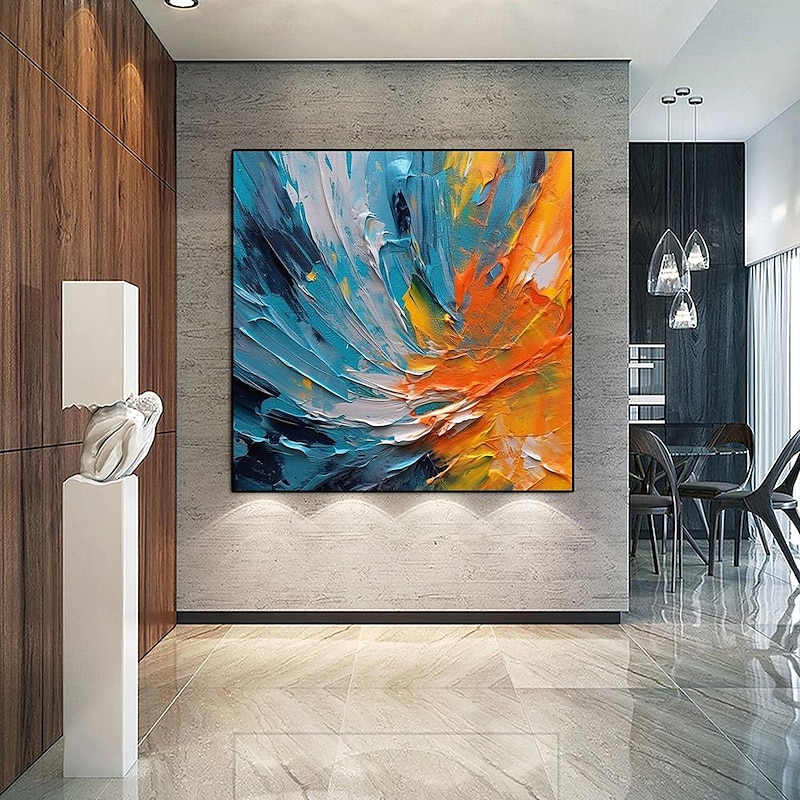 Colorful Abstract painting 100% Handmade Canvas Art Textured Painting Acrylic Abstract Oil Painting Wall Decor for Living Room Office bedroom Wall Art painting artwork3