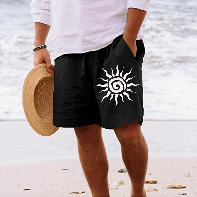 Men's Indian Culture Shorts Summer Shorts Beach Shorts Mid Waist Hawaiian Casual Holiday St. Patrick's Day Drawstring Elastic Waist Print Designer Clothing Apparel2