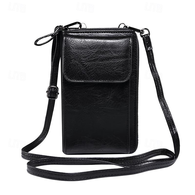 Fashion Casual Leather Women Shoulder Strap Purse Cellphone Case Mobile Phone Bag3