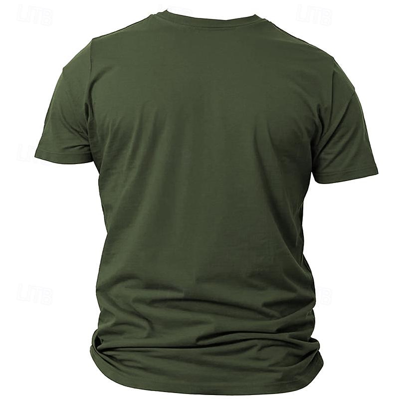 Men's Smiley Face T Shirt Tee Top 100% Cotton Short Sleeve Graphic Shirt Black Red Army Green Comfortable Tee Vacation Street Fashion Designer Clothing2