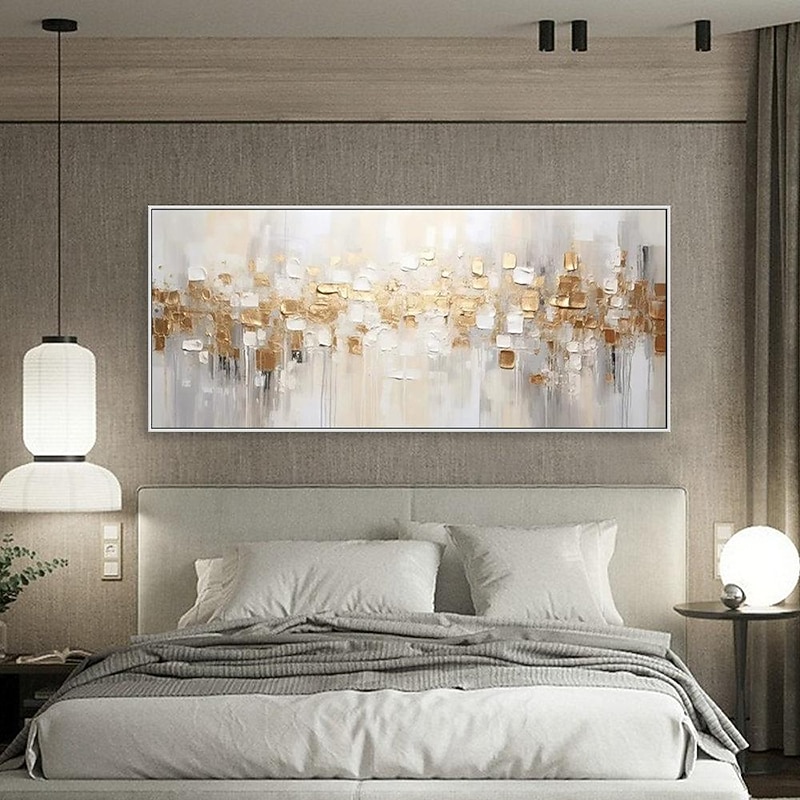 Large hand painted Abstract Gold Texture Oil Painting on Canvas hand painted Minimalist Yellow Ripple Acrylic Painting Modern artwork painting for Living Room Wall Art Decor3