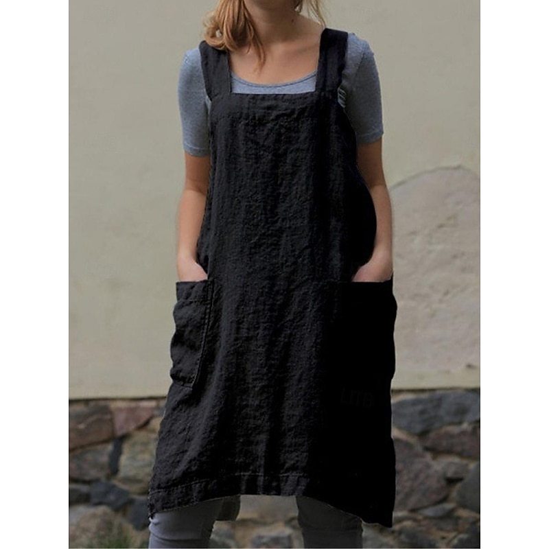 Women's Normal Jumpsuit Streetwear Solid Color Sleeveless Square Neck Pocket Street Daily Regular Fit Black Wine Army Green Summer4