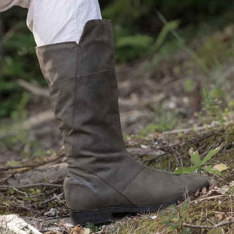 Retro Vintage Medieval Renaissance Shoes Pirate Knight Ritter Men's Unisex Halloween Event / Party Masquerade Shoe Cover Fancy Medieval Boots3