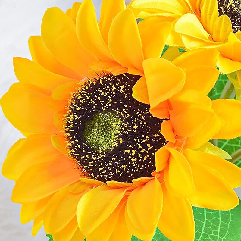 Artificial Sunflower Night Light Handmade Great Craftsmanship Night Light For Bedroom Living Room Hotel Balcony4