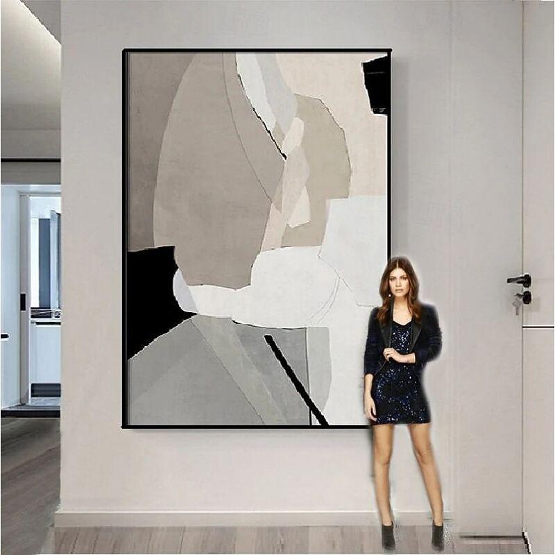 Handmade Oil Painting Canvas Wall Art Decoration Wabi-Sabi Abstract Minimalism for Home Decor Rolled Frameless Unstretched Painting