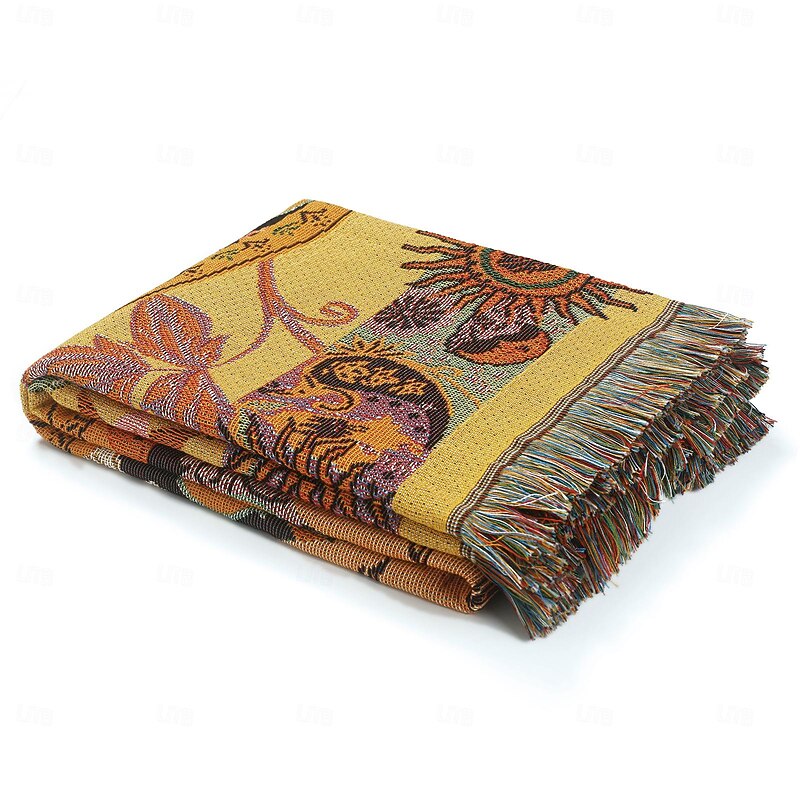 Retro Sun and Moon Psychedelic Tapestry Wall Hanging Bedroom Backdrop Tapestry 80s Decoration Rainbow Sun and Moon Mural Hippie4