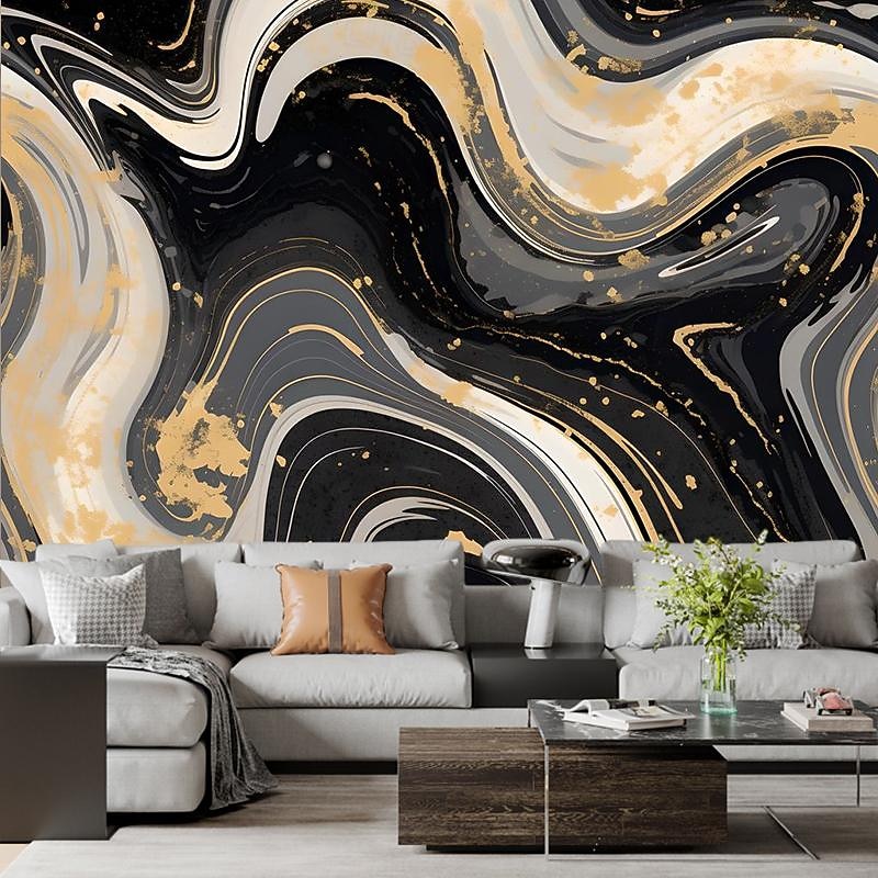 Cool Wallpapers Luxury Marble Wallpaper Wall Mural Roll Wall Covering Sticker Peel and Stick Removable PVC/Vinyl Material Self Adhesive/Adhesive Required Wall Decor for Living Room Kitchen Bathroom2