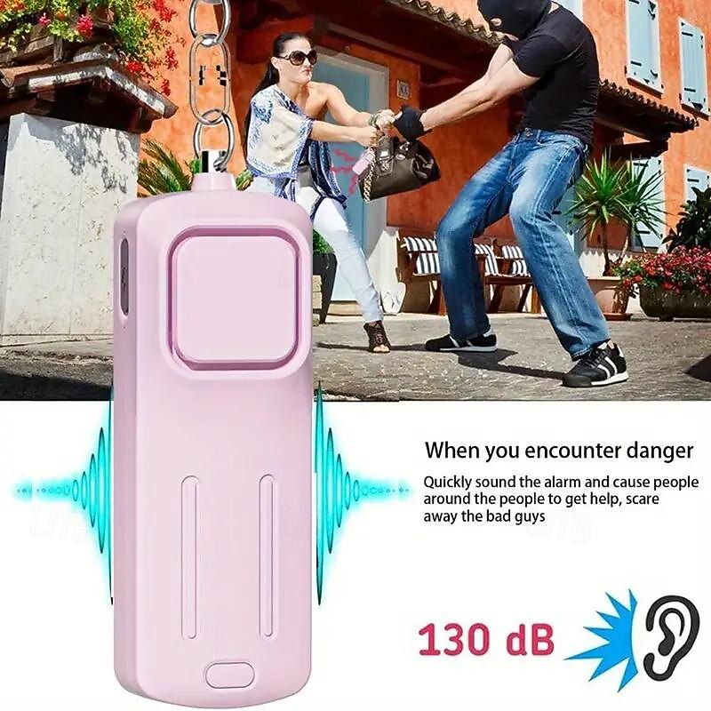 Self Defense Alarm 130dB Anti-wolf Women Security Protect AlertPersonal Safety Keychain Scream Loud Emergency Alarm2