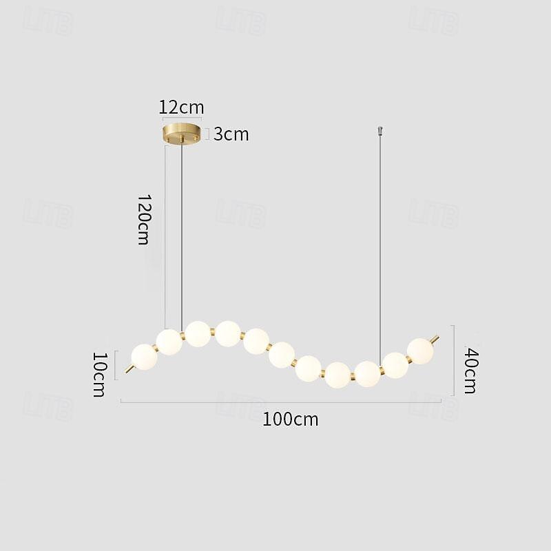 Led Pendant Light，Island Design,Single Design French Creative Metal Lamp,Suitable ForBar counter,Dining Room,Bedroom,LED Light Source Included 110-120V 220-240V4