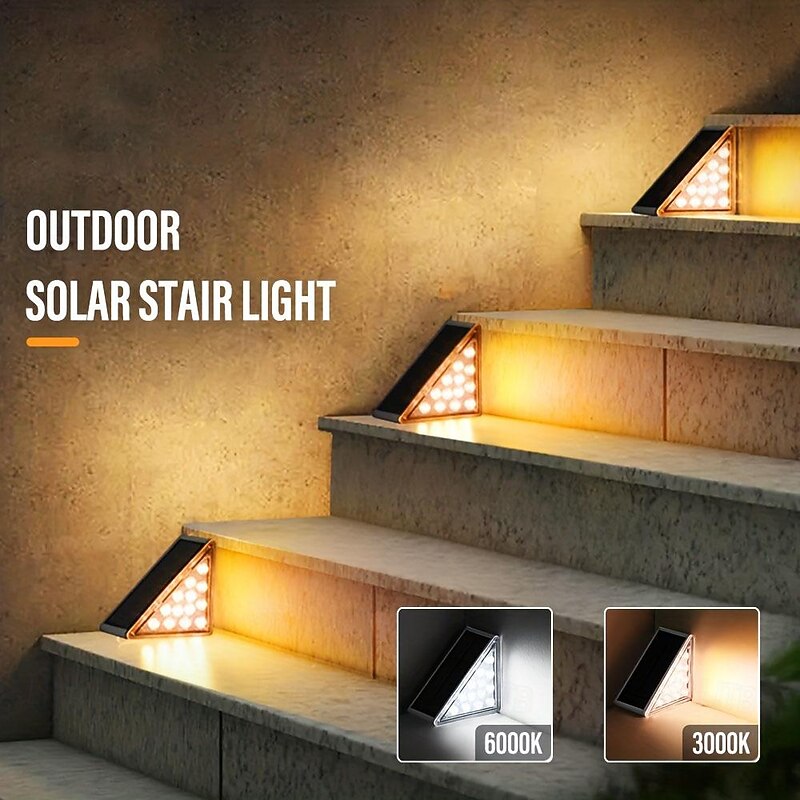 Solar Deck Lights Motion Sensor Step Stair Lights, Waterproof Outdoor Stair Step Lights Auto On/off Solar Lights for Steps Stairs Porch Yard Patio Pathway Decoration2
