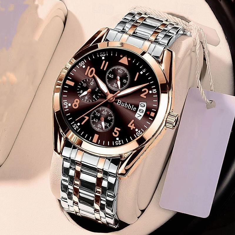 New Bubble Brand Men'S Watches Light Luxury High Value Hundred Quartz Watch Luminous Waterproof Calendar Digital Men'S Sports Watch2