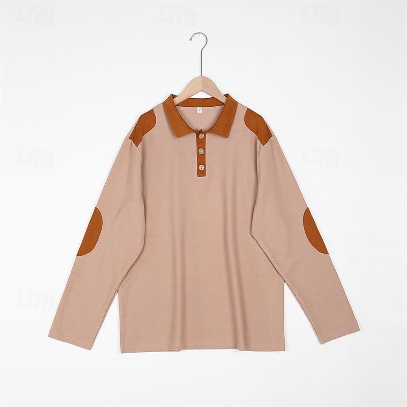 Men's Polo Shirt Button Up Polos Casual Holiday Classic Long Sleeve Fashion Basic Color Block Quick Dry Summer Spring Regular Fit Black Dark Navy khaki Gray Polo Shirt4