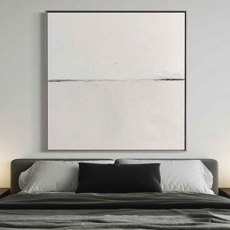 Handmade Oil Painting Canvas Wall Art Decoration Modern Nordic Wabi-Sabi Style Abstract painting Minimalist artwork painting for Living Room Home Decor