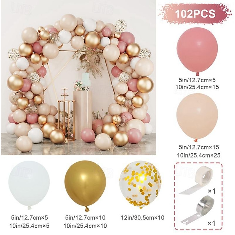 Birthday balloon set party decoration balloons wedding room scene decoration balloon chain arch3