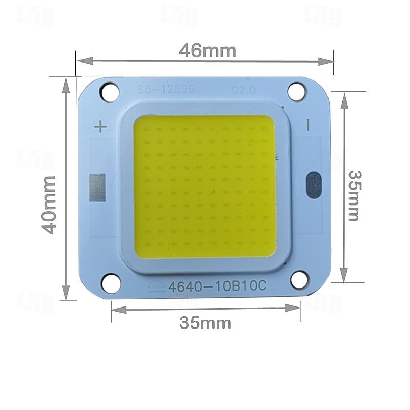 2PCS High Power Real Wattage LED COB Lamp Chip Warm White Naturally White and  White for DIY Flood Light Spotlight DC30-34V4