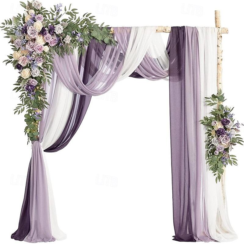 Wedding Arch Floral Simulation Flower Set with Five Pieces Manmade Plaque Flower Decoration Flower Arrangement4