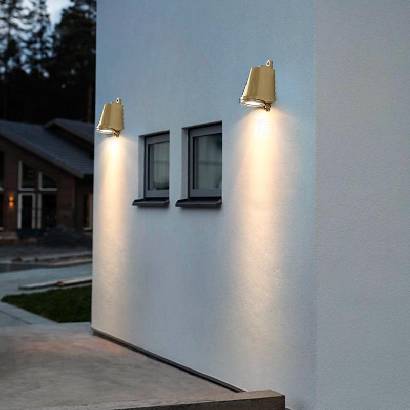 Horseshoe shaped industrial outdoor wall lamp black copper natural silver warm light neutral light waterproof wall lamp IP65 suitable for outdoor walls gardens porch corridors AC85-265V2