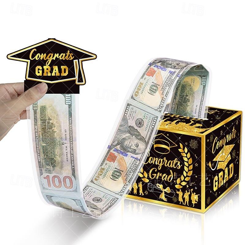 2025 Graduation Money Box for Cash Gift Pull,Graduation Gifts for Women Men,Funny Graduation Gifts for College,Graduation Money Holder for Party Decorations