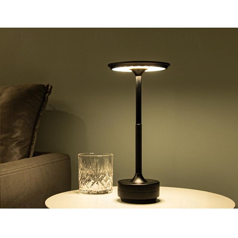 Aluminum Cordless Table Lamp Type-C Rechargeable Bedside Lamp with 3-Levels of Dimming Bedroom Living Room Restaurant3