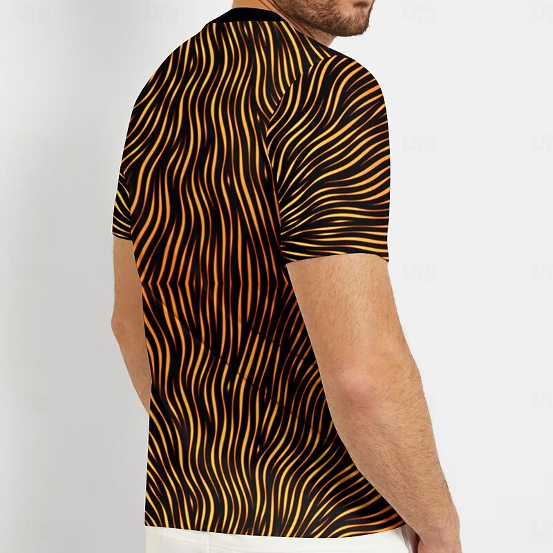 Men's Graphic Lion T Shirt Tee Top Short Sleeve T shirt 3D Print Crew Neck Shirt Daily Designer Casual Sports Outdoor Holiday Going out Yellow Spring & Summer Clothing Apparel S M L XL 2XL 3XL2