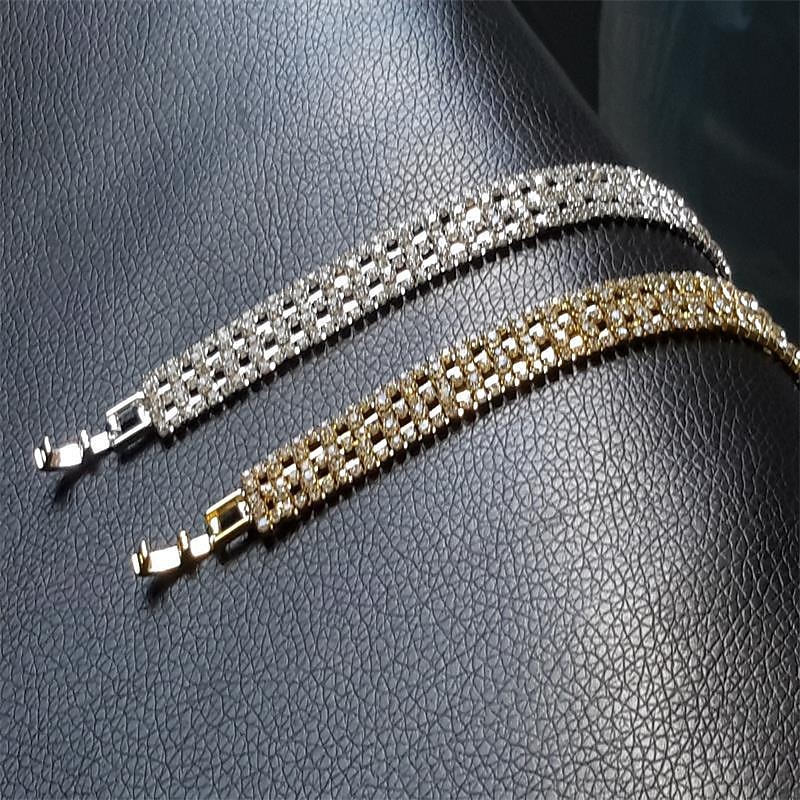 Women's Chain Bracelet Classic Wedding Fashion Personalized Simple Copper Bracelet Jewelry Silver / Gold For Office Sport Date Mother's Day Festival4