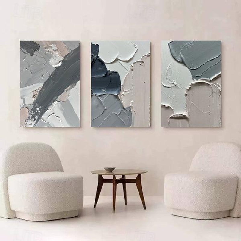 Neutral Textured Painting handpainted Beige Abstract Painting handmade Beige 3D Texture Art Gray Minimalist painting Wall Art Large Abstract oil painting Canvas Art Painting