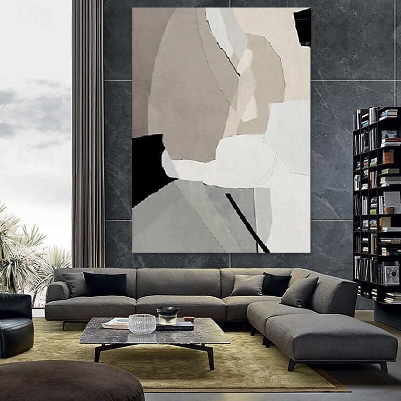 Handmade Oil Painting Canvas Wall Art Decoration Wabi-Sabi Abstract Minimalism for Home Decor Rolled Frameless Unstretched Painting4